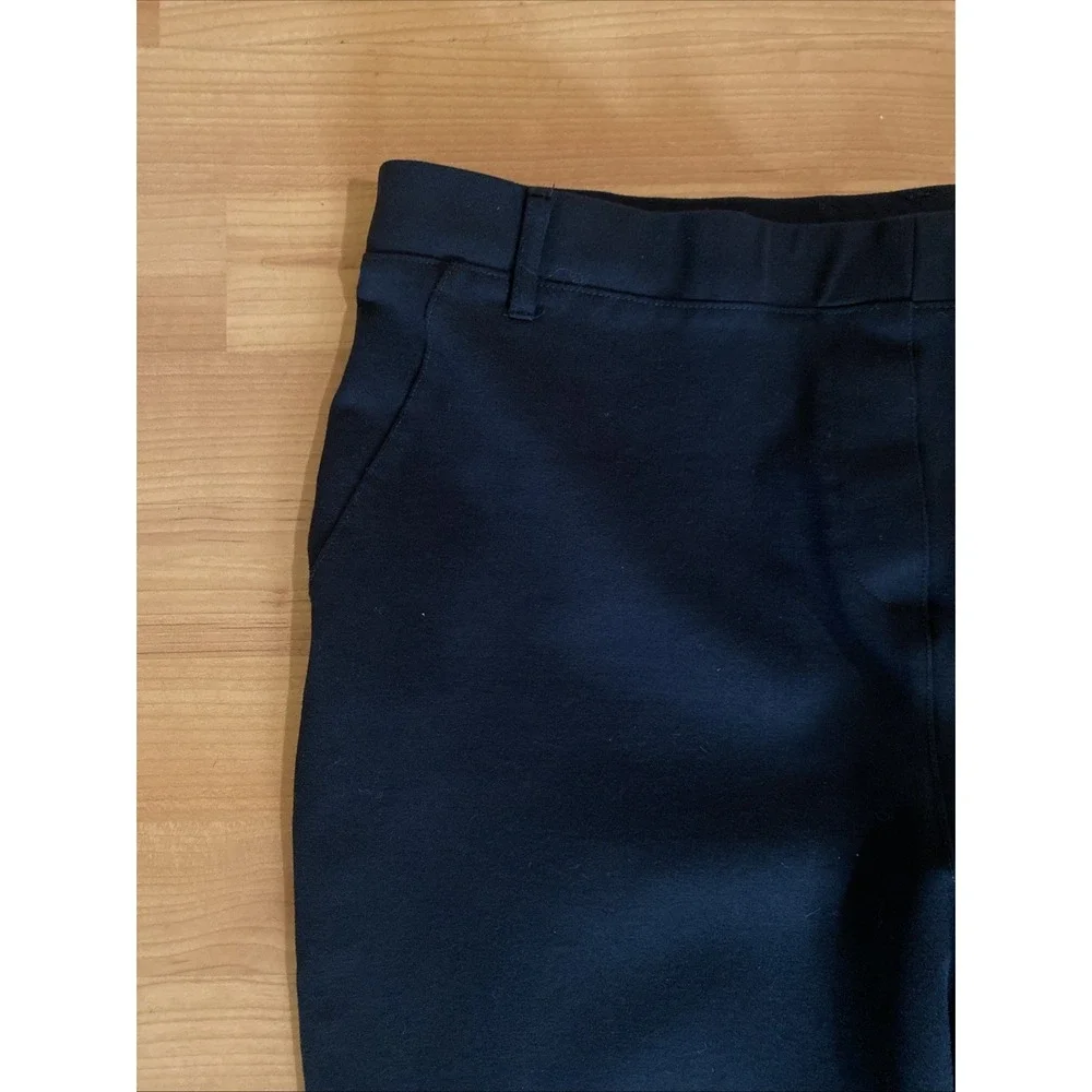 Quince Pants Size XL Black Stretch Ponte Straight Leg Pull On Ankle - Picture 3 of 9